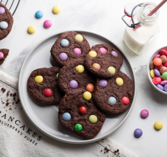 Chocolate Cookies with Smarties