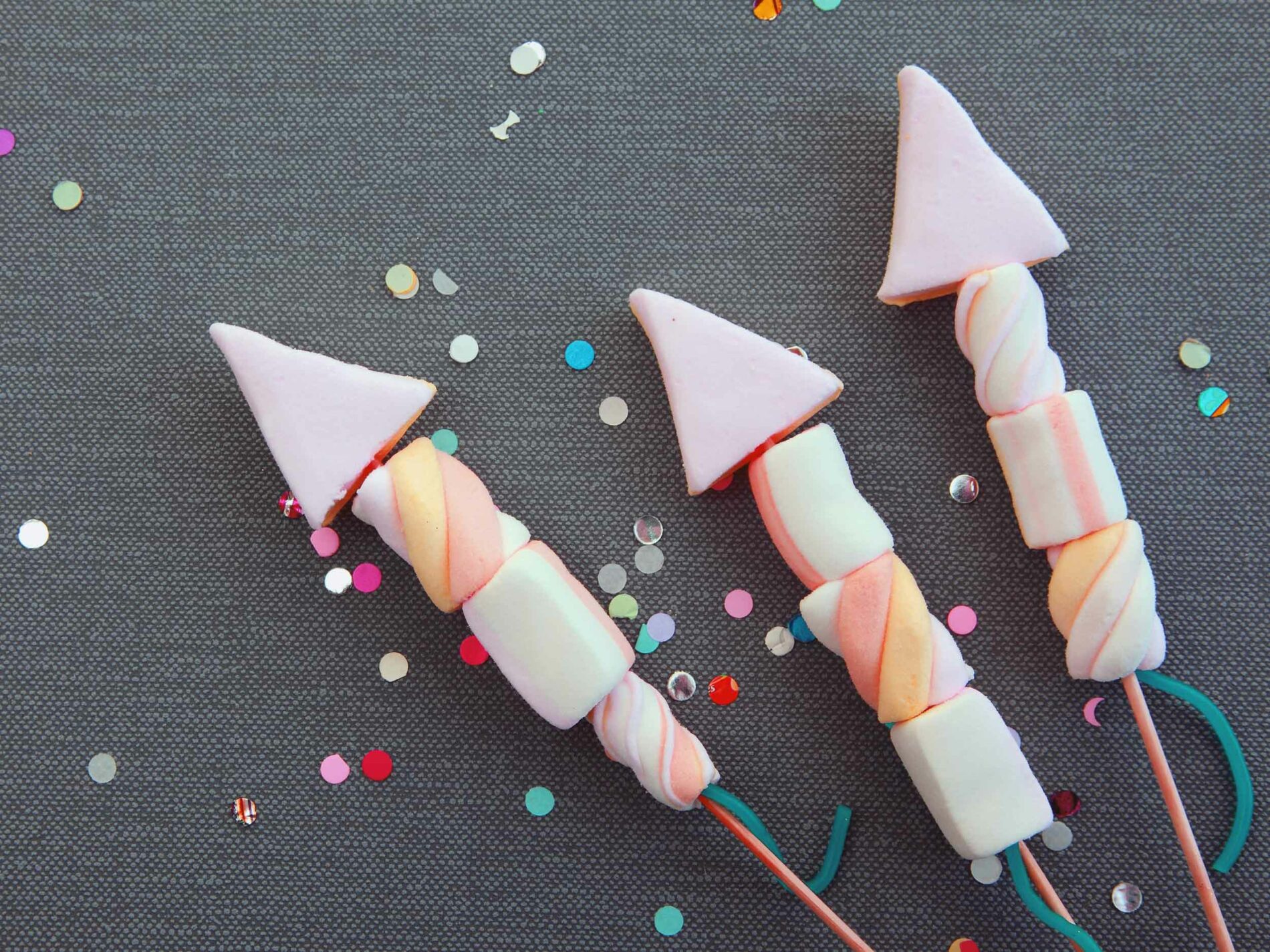 Marshmallow rockets